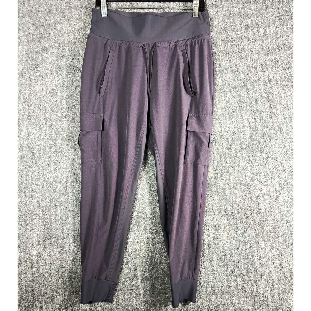 Athleta Women's Gray Jogger Pants Size 4 Drawstring Pockets Gym Training